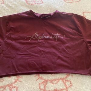 Alphalete Maroon Lifestyle Fit Top
